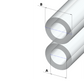SILKY Transparent twin tube - diam. 7mm x 13mm