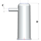 Spaggiari goats milking liner sheel