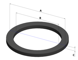 Claw gasket with O-ring 